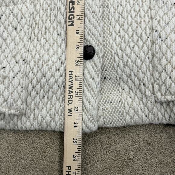 Branigan Weavers Ireland Wool Coat Aran Knit Cardigan Jacket Cream XL - Picture 7 of 11